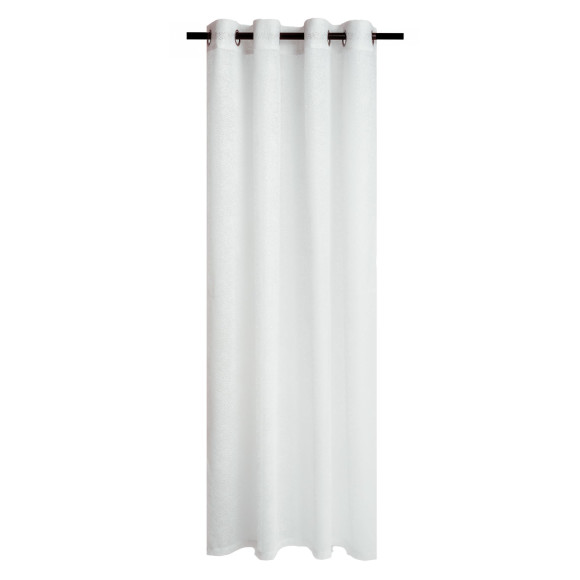 Firana z kółkami żakard WOW CHIC 140x270 off-whi